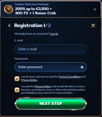 millioner casino register 2