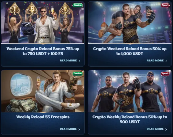millioner casino reload bonuses