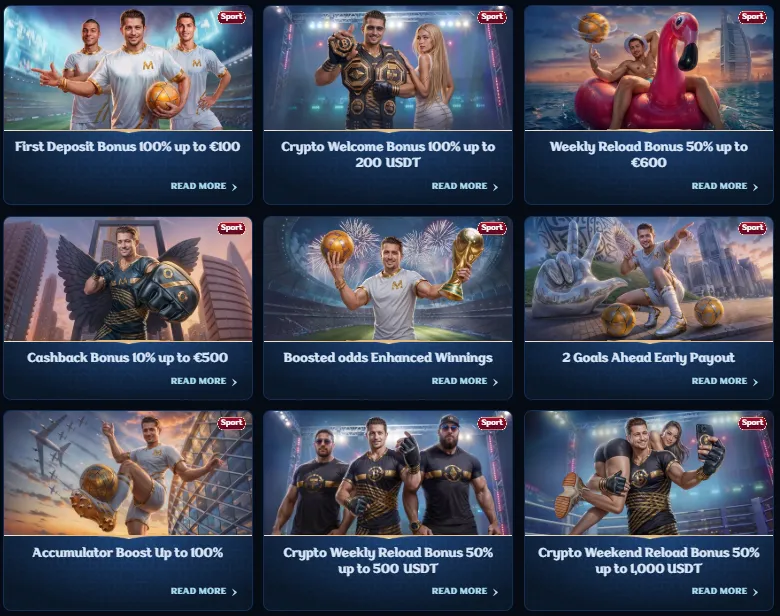 millioner casino sport bonuses